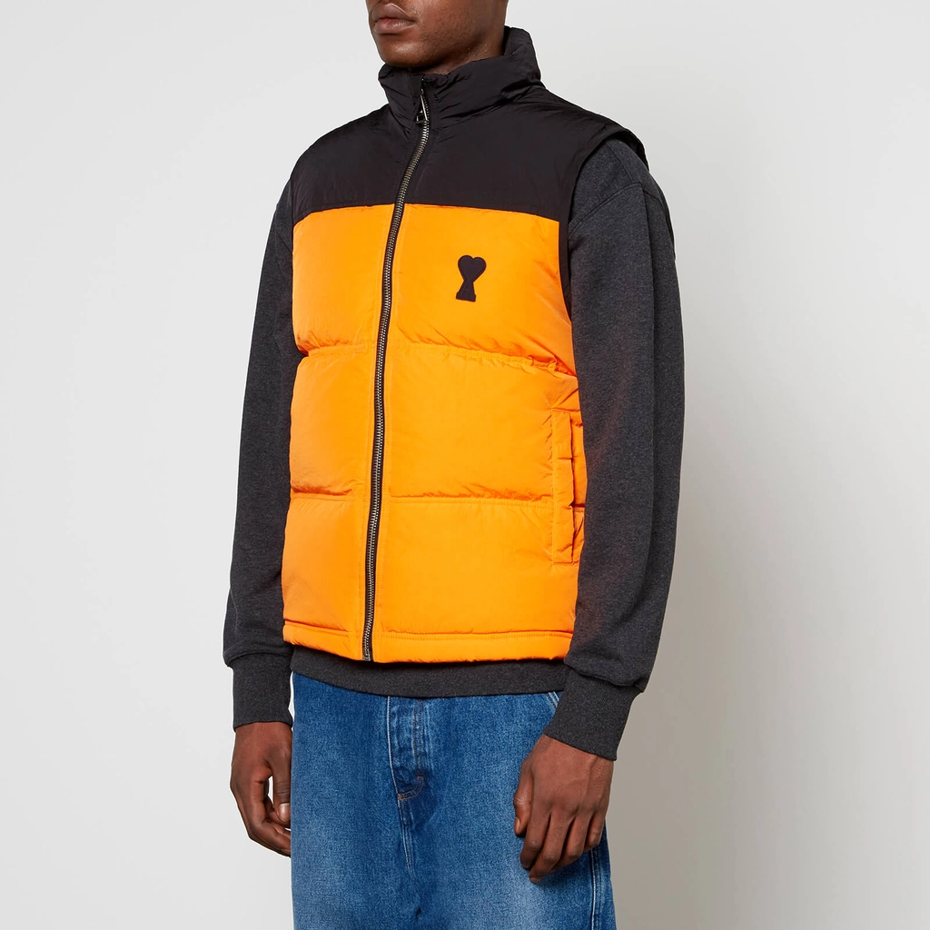 AMI Paris de Coeur Quilted Shell Gilet - S
